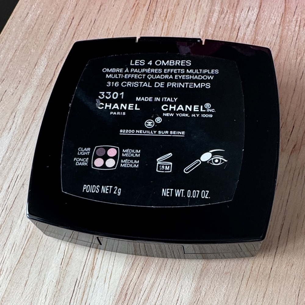CHANEL Les 4 Ombres Multi Effect Quadra Eyeshadow 316 Cristal De Printemps - Picture 4 of 5